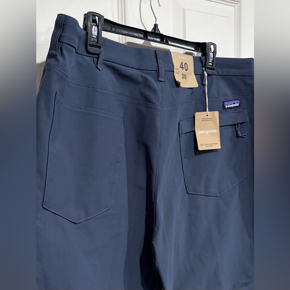 Patagonia Men's Size 40 Transit Traveler Pants Smolder Blue NWT Short Inseam - Picture 6 of 7